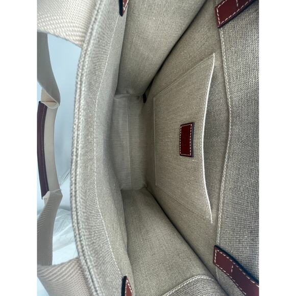 BRAND NEW CHLOE WOODY CANVAS TOTE SHOULDER BAG NWT! - Picture 11 of 13